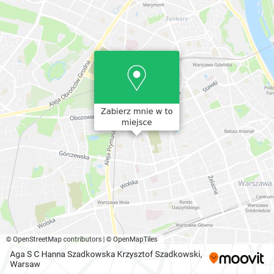 Mapa Aga S C Hanna Szadkowska Krzysztof Szadkowski