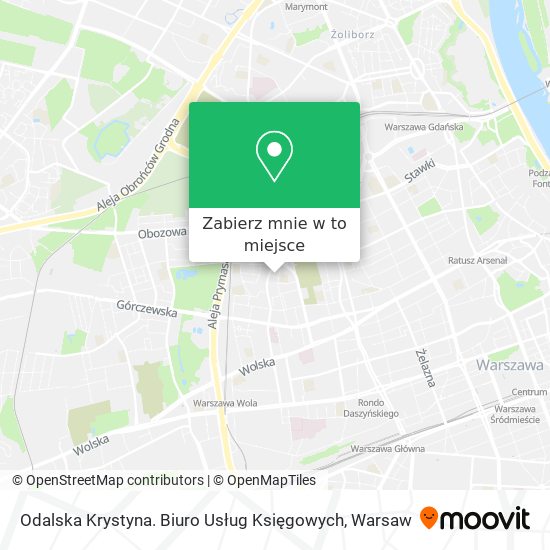 Mapa Odalska Krystyna. Biuro Usług Księgowych