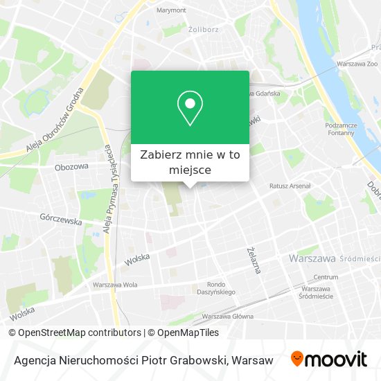 Mapa Agencja Nieruchomości Piotr Grabowski