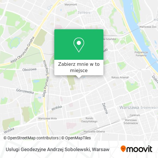 Mapa Usługi Geodezyjne Andrzej Sobolewski