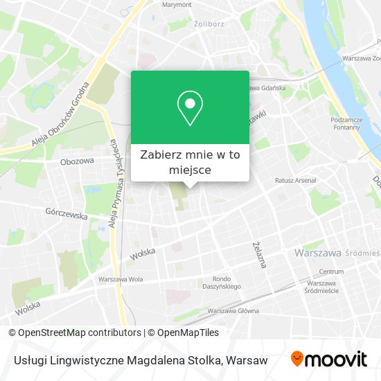 Mapa Usługi Lingwistyczne Magdalena Stolka