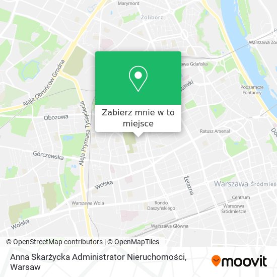 Mapa Anna Skarżycka Administrator Nieruchomości