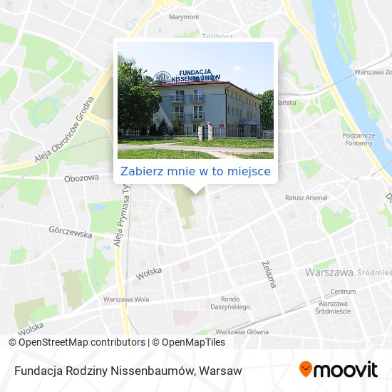 Mapa Fundacja Rodziny Nissenbaumów