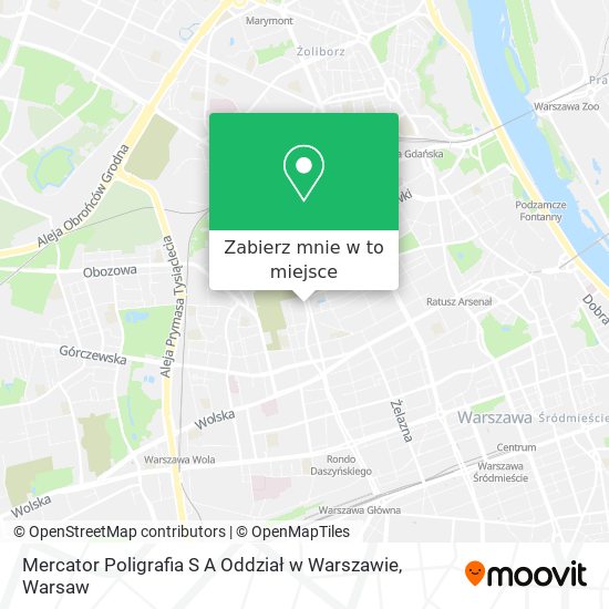 Mapa Mercator Poligrafia S A Oddział w Warszawie