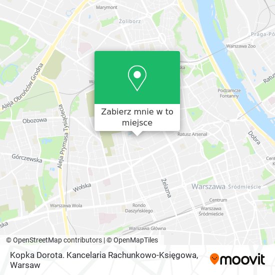 Mapa Kopka Dorota. Kancelaria Rachunkowo-Księgowa