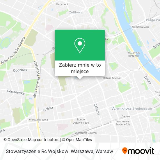 Mapa Stowarzyszenie Rc Wojskowi Warszawa