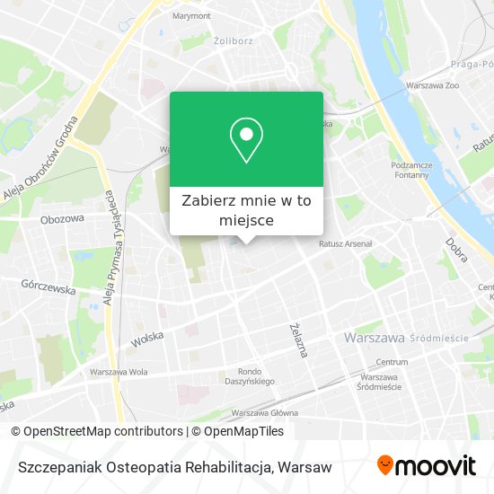 Mapa Szczepaniak Osteopatia Rehabilitacja