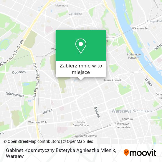 Mapa Gabinet Kosmetyczny Estetyka Agnieszka Mienik