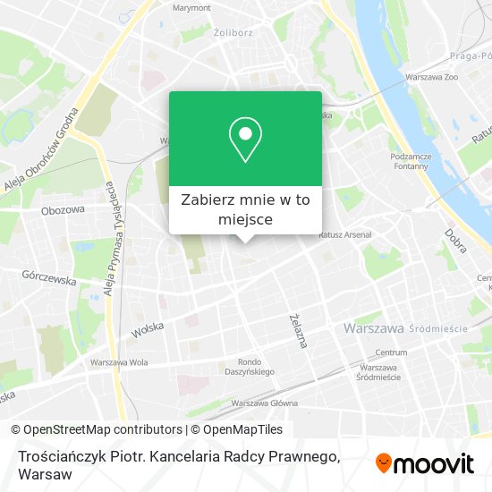 Mapa Trościańczyk Piotr. Kancelaria Radcy Prawnego