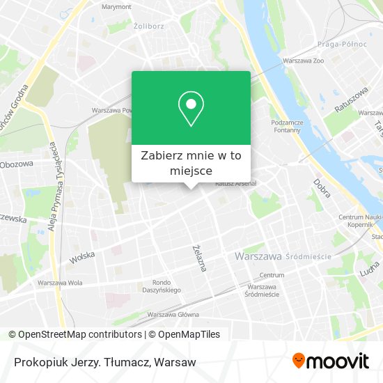 Mapa Prokopiuk Jerzy. Tłumacz