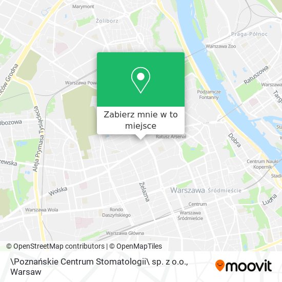 Mapa \Poznańskie Centrum Stomatologii\ sp. z o.o.