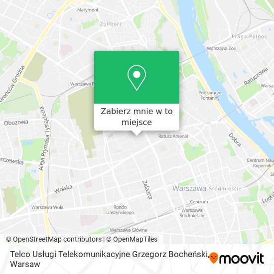 Mapa Telco Usługi Telekomunikacyjne Grzegorz Bocheński