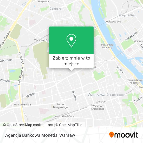 Mapa Agencja Bankowa Monetia