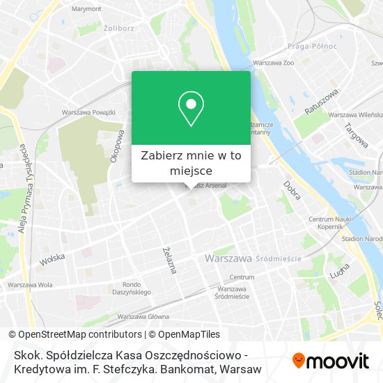 Mapa Skok. Spółdzielcza Kasa Oszczędnościowo - Kredytowa im. F. Stefczyka. Bankomat