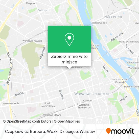 Mapa Czapkiewicz Barbara. Wózki Dziecięce