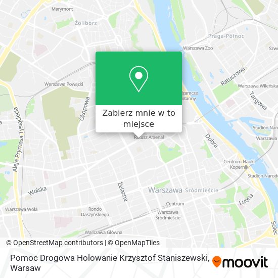 Mapa Pomoc Drogowa Holowanie Krzysztof Staniszewski