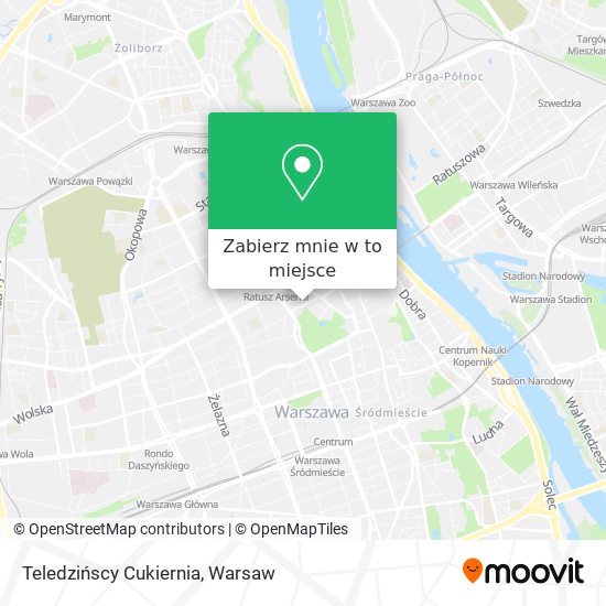 Mapa Teledzińscy Cukiernia