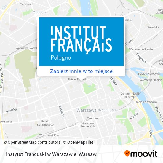 Mapa Instytut Francuski w Warszawie