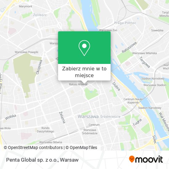 Mapa Penta Global sp. z o.o.