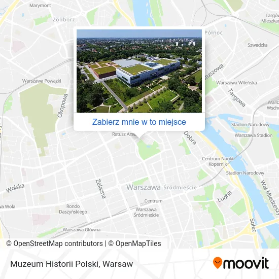 Mapa Muzeum Historii Polski