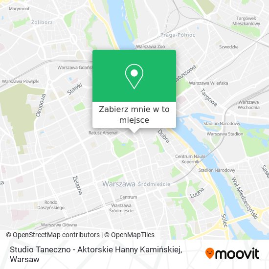 Mapa Studio Taneczno - Aktorskie Hanny Kamińskiej