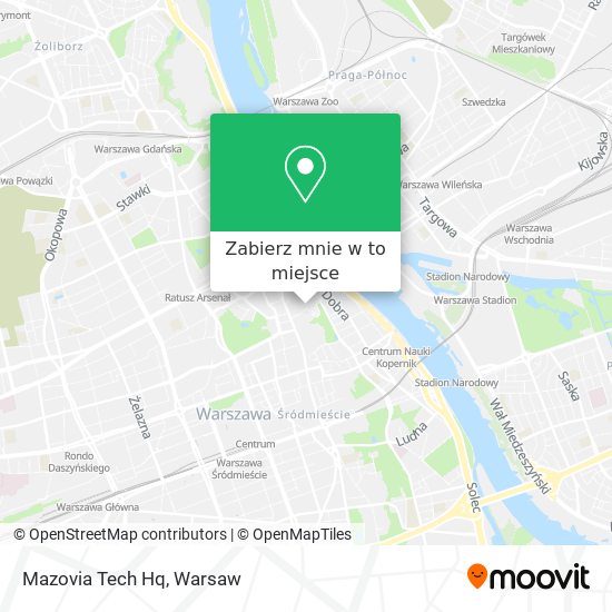 Mapa Mazovia Tech Hq