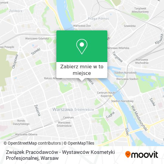 Mapa Związek Pracodawców - Wystawców Kosmetyki Profesjonalnej