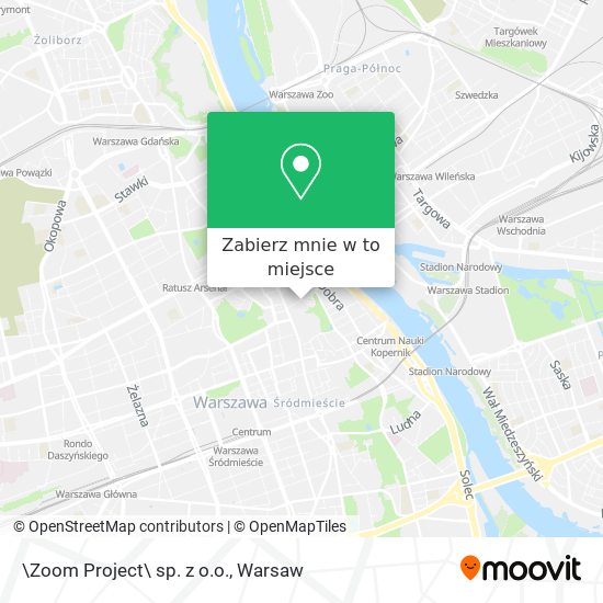 Mapa \Zoom Project\ sp. z o.o.