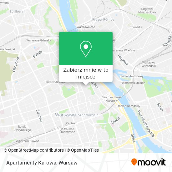 Mapa Apartamenty Karowa