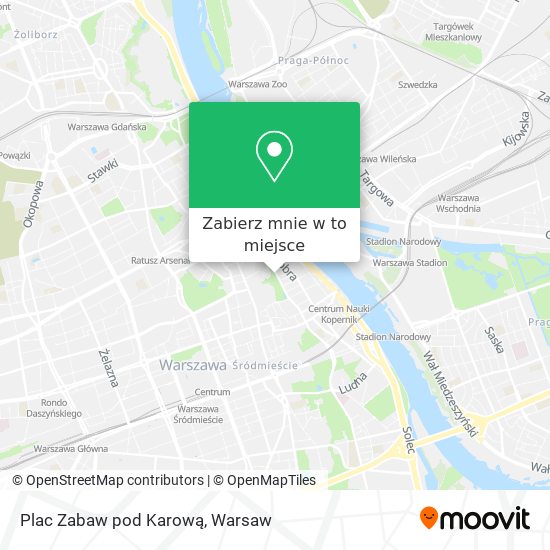 Mapa Plac Zabaw pod Karową