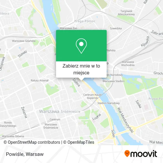 Mapa Powiśle