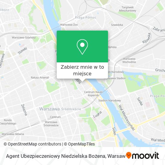 Mapa Agent Ubezpieczeniowy Niedzielska Bożena