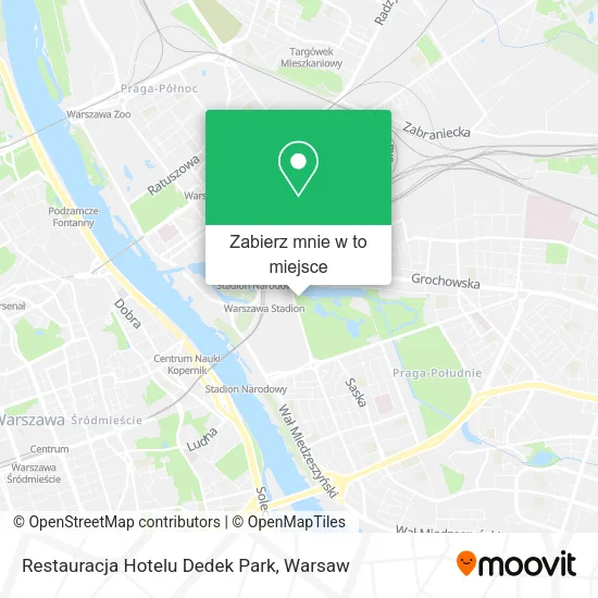 Mapa Restauracja Hotelu Dedek Park