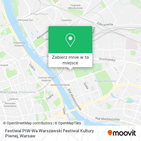 Mapa Festiwal PIW-Wa Warszawski Festiwal Kultury Piwnej