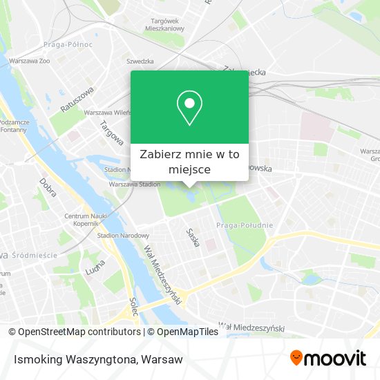 Mapa Ismoking Waszyngtona