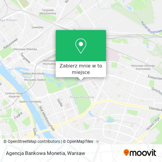 Mapa Agencja Bankowa Monetia