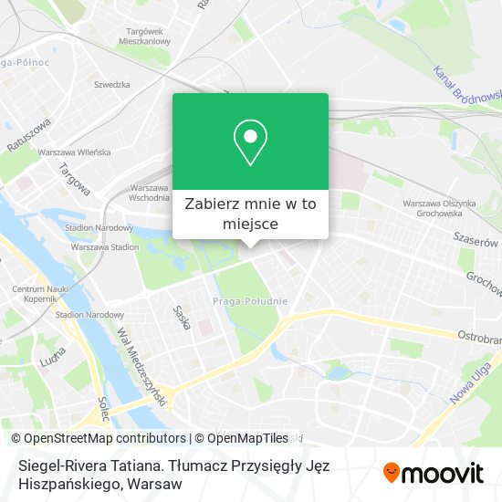 Mapa Siegel-Rivera Tatiana. Tłumacz Przysięgły Jęz Hiszpańskiego