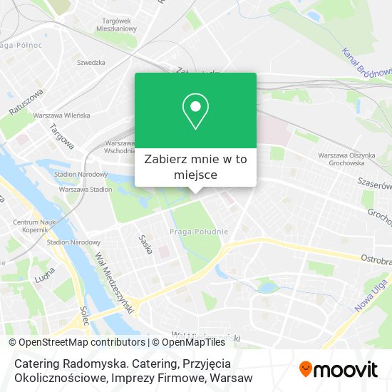 Mapa Catering Radomyska. Catering, Przyjęcia Okolicznościowe, Imprezy Firmowe