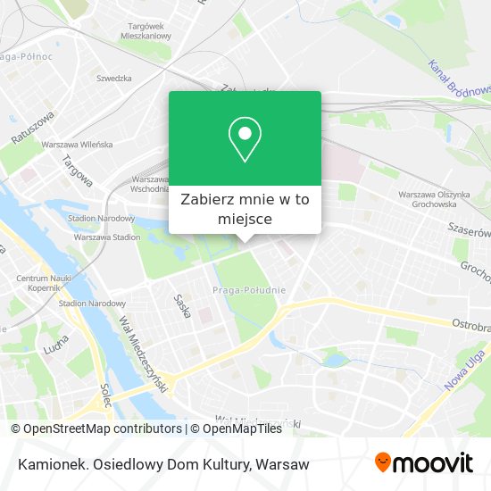 Mapa Kamionek. Osiedlowy Dom Kultury