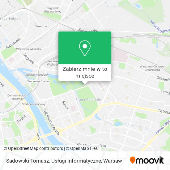 Mapa Sadowski Tomasz. Usługi Informatyczne