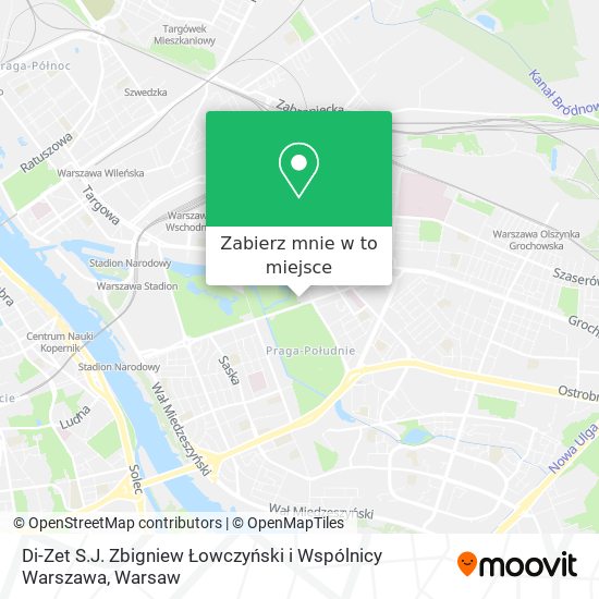 Mapa Di-Zet S.J. Zbigniew Łowczyński i Wspólnicy Warszawa