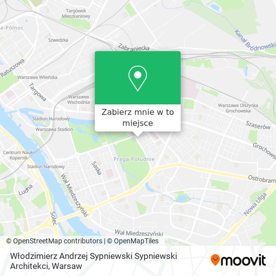 Mapa Włodzimierz Andrzej Sypniewski Sypniewski Architekci