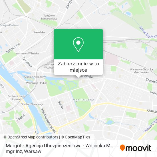 Mapa Margot - Agencja Ubezpieczeniowa - Wójcicka M., mgr Inż