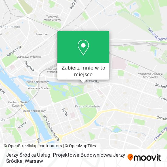 Mapa Jerzy Śródka Usługi Projektowe Budownictwa Jerzy Śródka