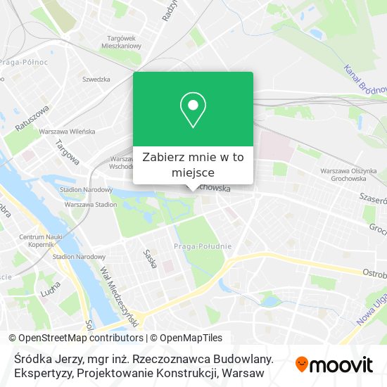 Mapa Śródka Jerzy, mgr inż. Rzeczoznawca Budowlany. Ekspertyzy, Projektowanie Konstrukcji