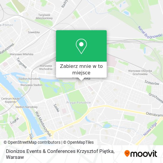 Mapa Dionizos Events & Conferences Krzysztof Piętka