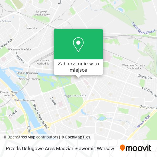 Mapa Przeds Usługowe Ares Madziar Sławomir