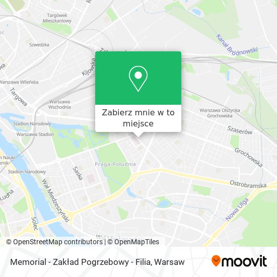 Mapa Memorial - Zakład Pogrzebowy - Filia