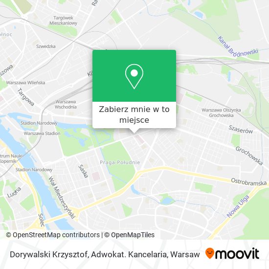 Mapa Dorywalski Krzysztof, Adwokat. Kancelaria