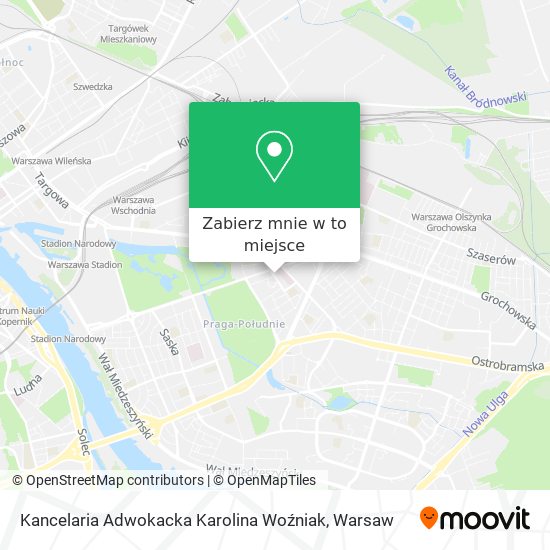 Mapa Kancelaria Adwokacka Karolina Woźniak